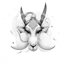 genie tattoo design idea