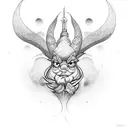 genie tattoo design idea