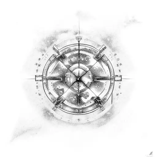 Gemini constellation and Roman numeral date VI.XII.MMXI tattoo design idea