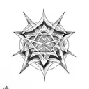 pentagram tattoo design idea