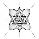 pentagram tattoo design idea