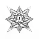 pentagram tattoo design idea