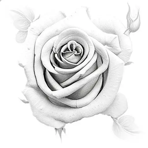 Sword coverd in roses tattoo design idea