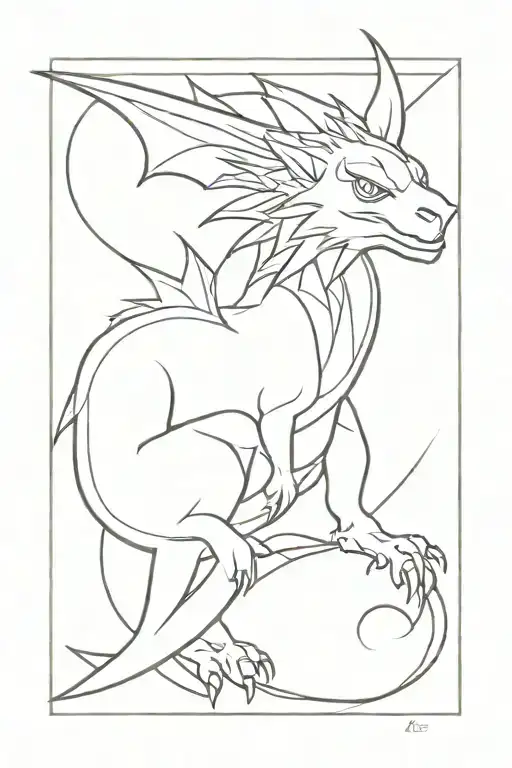 Draco tattoo design idea