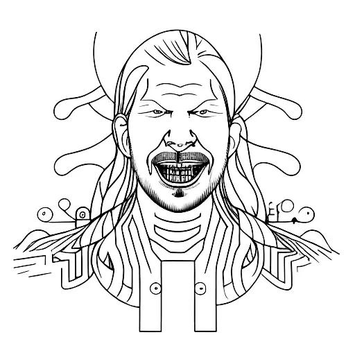 aphex twin tattoo design idea