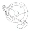 astronomy related like universe tattoo design idea