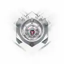 An abstract design combining elements of Arsenal's history and success tattoo design idea