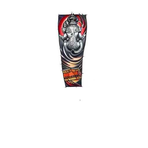 lord ganesha tattoo design idea
