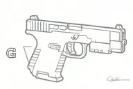 Glock tattoo design idea