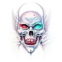 heaven and hell tattoo design idea