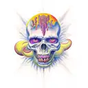 heaven and hell tattoo design idea