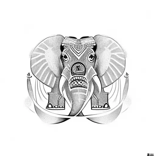 Big Idea Vector Hd Images, The Tattoo Ideas Of The Big Elephant With The  Black Outline, Elephant Drawing, Outline Drawing, Elephant Sketch PNG Image  For Free Download