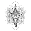 cobra com flores tattoo design idea