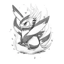 fire starter pokemon tattoo design idea
