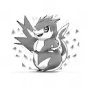 fire starter pokemon tattoo design idea