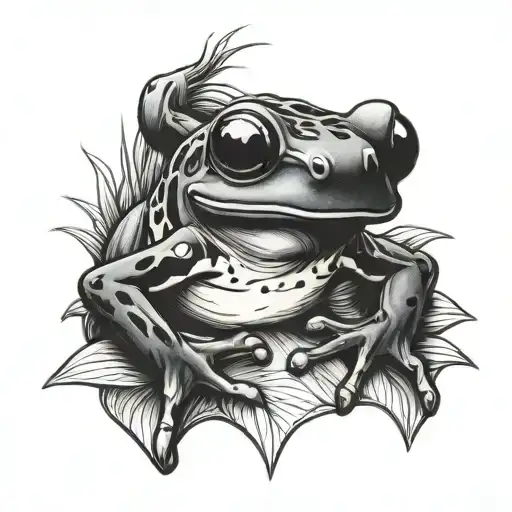 posion dart frog tattoo design idea