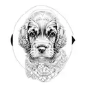 Cocker spaniel  tattoo design idea