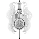 a lyre with laurel around it tattoo design idea