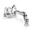 an excavator tattoo design idea