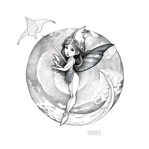 101 Charming Fairy Tattoos [2024 Inspiration Guide] | Fairy tattoo designs, Fairy  tattoo, Moon tattoo