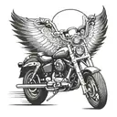 Harley Davidson tattoo design idea