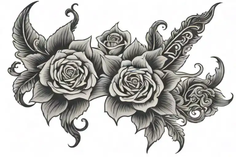 Name Tattoo sleeve tattoo design idea