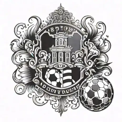 Design a tattoo that incorporates the essence of Boston United with a modern twist tattoo design idea