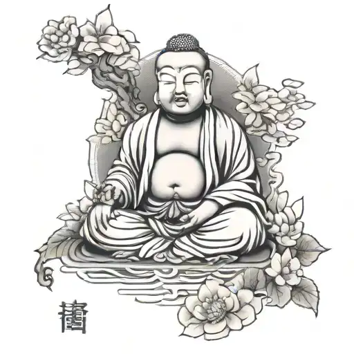 Budha tattoo design idea