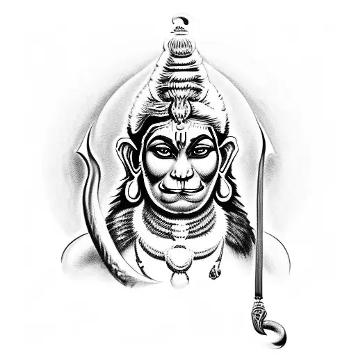 mahadev Hanuman krishna ram tattoo design idea