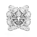 four leaf clover  tattoo design idea