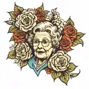 grandma memorial tattoo tattoo design idea