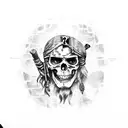 pirates of the caribbean mao kun map tattoo design idea