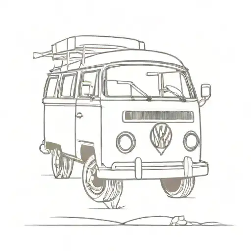 VW Bus T3 tattoo design idea