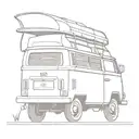 VW Bus T3 tattoo design idea