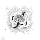 word macrose 4L tattoo design idea