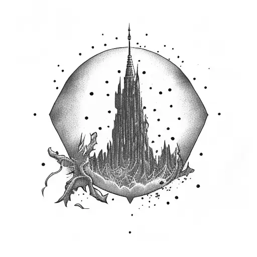 The dark tower tattoo for right lower arm inside tattoo design idea
