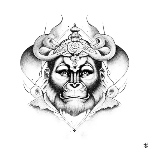 Hanuman Ji Tattoo for Devotees