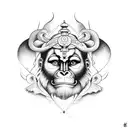 Hanuman  tattoo design idea