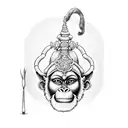 Hanuman  tattoo design idea