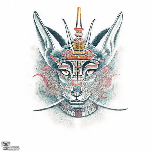amon ra  Anubis  tattoo design idea
