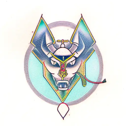 amon ra  Anubis  tattoo design idea