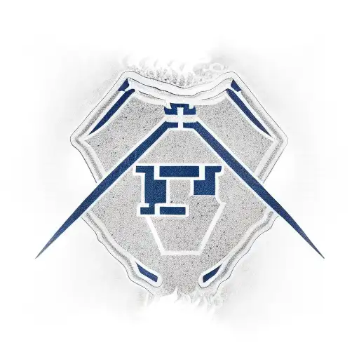 Michigan football logo as a infection on the calf tattoo design idea