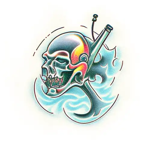 biomechanic tattoo design idea