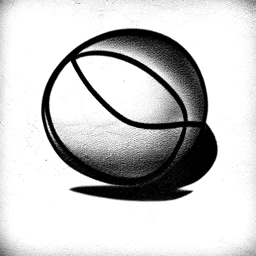 Football ball tattoo design idea