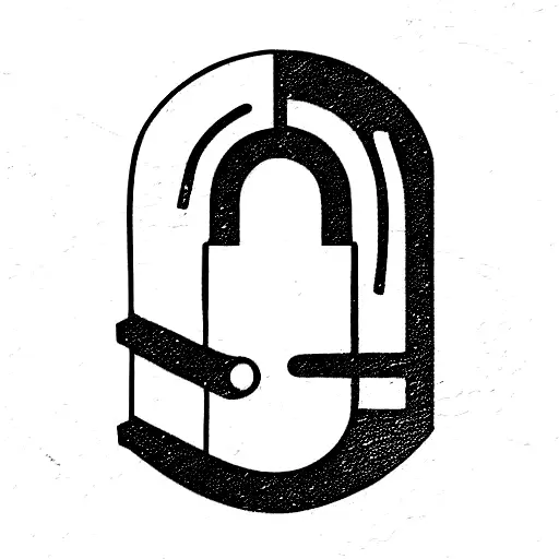 one lock. with four key tattoo design idea