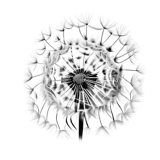 Dandelion tattoo design idea