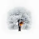 a branch of a tree breaking and inside there's machines and engines tattoo design idea