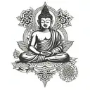Buddhist inspired tattoo tattoo design idea