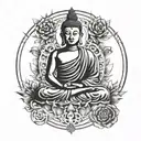 Buddhist inspired tattoo tattoo design idea