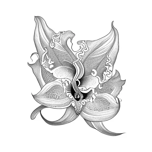 Orquidea tattoo design idea